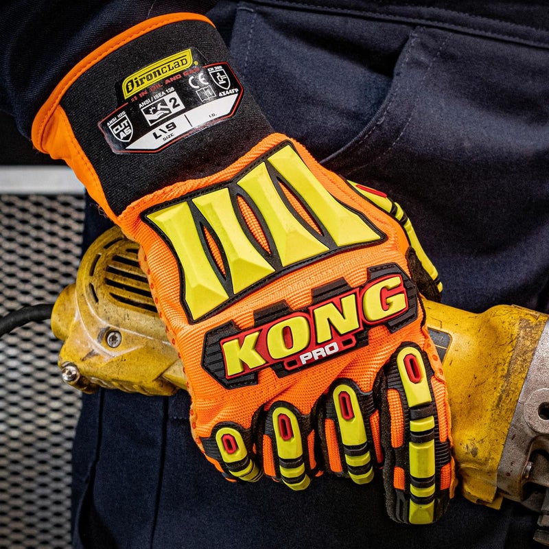 Ironclad SDX2P-03-M KONGÂ® PRO Glove, Medium, Orange - Image 4
